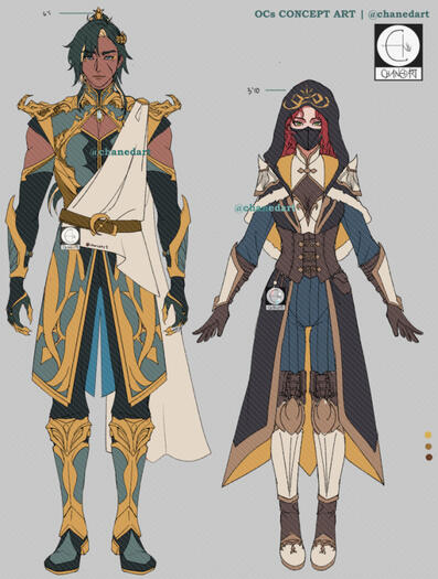 Webtoon Concept Art OCs